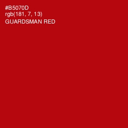 #B5070D - Guardsman Red Color Image